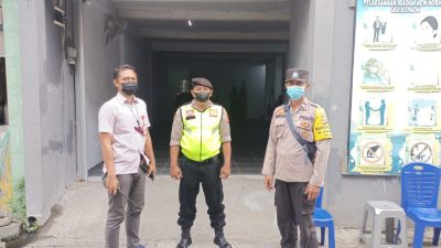 Polsek Densel Gelar Personil Amankan Kegiatan Ibadah Umat Kristiani Dalam Rangka Kenaikan Isa Almasih