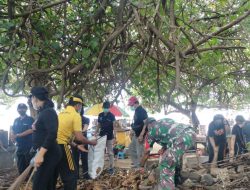 ‘Geber Resta’ Bhabin Desa Sanur Kaja Dan Kelurahan Renon Laksanakan Jumat Bersih