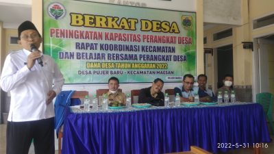 Rakor Kepala Desa Se-Kecamatan : Begini Pentingnya Pencegahan Nikah Sirri