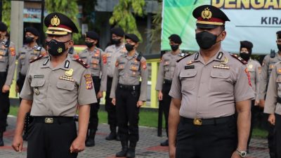Dua Perwira Naik Pangkat Pengabdian Dan Empat Perwira Purna Tugas Di Polres Sukabumi