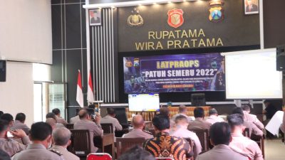Polresta Banyuwangi Gelar Latops Operasi Patuh Semeru 2022