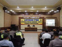 Jelang Operasi Patuh Semeru 2022, Polres Pamekasan Gelar Latihan Pra Operasi
