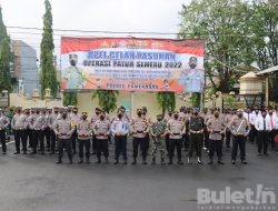Kapolres Pamekasan Pimpin Apel Gelar Pasukan Operasi Patuh Semeru 2022, “ Tertib Berlalu Lintas Menyelamatkan Anak Bangsa “