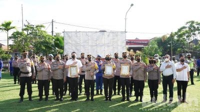 Semarakan Hari Bhayangkara Ke 76, Polresta Denpasar Gelar Lomba Kebersihan