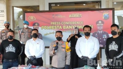 Hasil Dari Operasi Pekat Semeru 2022, Polresta Banyuwangi Amankan 132 Tersangka Dan Barang Bukti