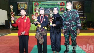 Dandim 0607/ Kota Sukabumi Tutup Festival Pencak Silat Dandim Cup III Th 2022