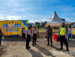 Babinsa Kodim 0822 Bondowoso Monitoring pengamanan Lomba Porprov Jatim