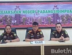 Dana BTT Dinkes Disalahgunakan, Kejari Padang Sidempuan Tetapkan Tersangka