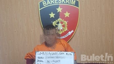 Polsek Kuta Amankan Residivis Kasus Jambret, Pelaku Sering Sasar Wisatawan Asing