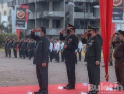 Walikota Padang Sidempuan Bersama Kapolres, Ikuti Upacara HUT Bhayangkara ke-76 Secara Virtual