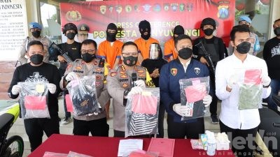 Polresta Banyuwangi Amankan Tujuh Pelaku Pengeroyokan dan Perampasan