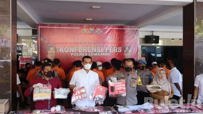 Polres Lumajang Berhasil Amankan 33 Tersangka Pengedar dan Pengguna Aktif Okerbaya