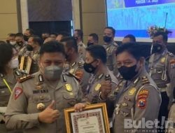 Kanit Gakkum Satlantas Polres Bondowoso Diganjar Penghargaan dari Polda Jatim