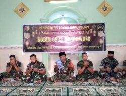 Kodim 0822 Bondowoso Gelar Doa Bersama Menyambut Tahun Baru Islam 1444 H /2022 M