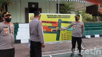 Polres Bondowoso Terjunkan Personil Gabungan Amankan Pelaksanaan Sholawat Bersama di Ponpes Al Islah