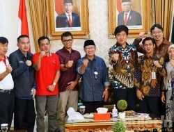 Menerima Kunjungan Perwakilan dari Pemerintah Kota Yachimata Jepang Mr Yoshida dan Mr Yamata di Pendopo Cianjur