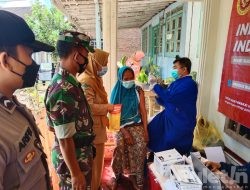 Babinsa Koramil 0822/13 Tlogosari Melaksanakan Kegiatan Monitoring Vaksinasi Covid-19
