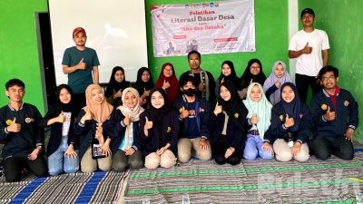 Rangsang Kecakapan Literasi Desa Grujugan Kidul, KKN Unej Helat Pelatihan Menulis Aspirasi dan Opini
