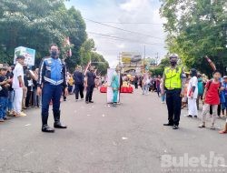 Satlantas Polresta Banyuwangi Lakukan Pengamanan untuk Berikan Rasa Aman dan Nyaman dalam Kegiatan Karnaval