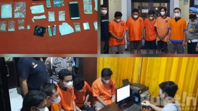 Dalam Sehari, Satresnarkoba Polres Probolinggo Tangkap 5 Pengedar Narkoba dan 72,95 Gram Sabu Disita