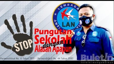 Ketua LAN Banyuwangi : Permendikbud Nomor 44 tahun 2012/Permendikbud No 6 Tahun 2021, Laporkan Pungutan Liar di Sekolah