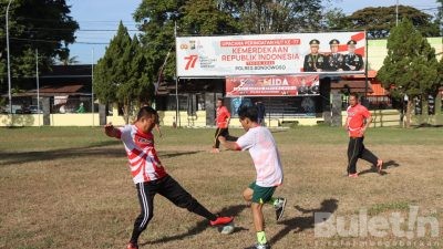 Kapolres Bondowoso Adakan Giat Piramida Dengan Olah Raga Bersama Insan Pers