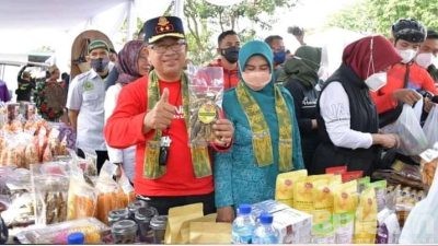 Kemeriahan Pesta Rakyat dihadiri Bupati Cianjur H. Herman Suherman