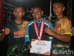 Juara Tinju Dari Yonif Raider 514/SY/9/2 Kostrad Bondowoso, Dalam Event Boxing