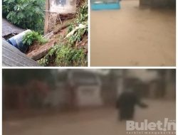 Longsor dan Banjir Akibat Hujan Deras di Kecamatan Cibeber Cianjur Menghatui Warga