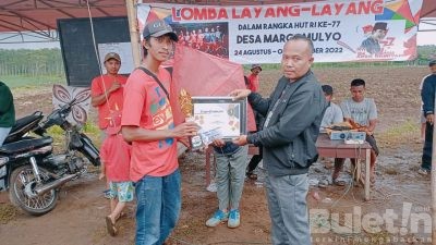 Kopama Gelar Lomba Layang-layang di Desa Margomulyo Glenmore