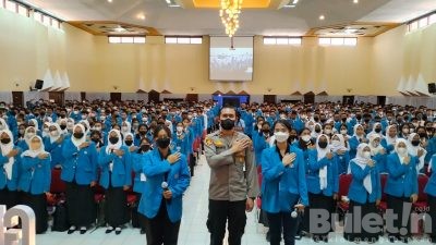 PKKMB, Polresta Malang Kota Ajak Mahasiswa Baru Jauhi Korupsi dan Hindari Radikalisme