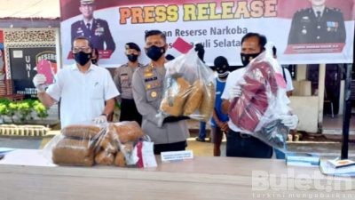 Sat Resnarkoba Tapsel Tangkap 2 Orang Kurir Ganja Antar Kabupaten