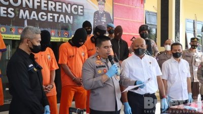 Polres Magetan Berhasil Ungkap Peredaran Pupuk Palsu,Tiga Tersangka Diamankan