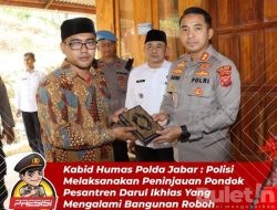 Polres Cianjur Polda Jabar tinjau Pondok Pesantren Darul Ikhlas yang Mengalami Bangunan Roboh