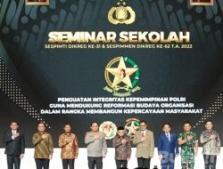Sespim Lemdiklat Polri Gelar Seminar Sekolah Sespimti Dikreg ke-31 dan Sespimmen Dikreg ke-62 Tahun 2022