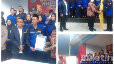 Pengukuhan Pengurus Karang Taruna Kecamatan Cibeber Cianjur masa bakti 2021 – 2026.