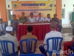 Babinsa Tamanan hadiri Rapat Musdes dalam Rangka Rencana Kerja Pemerintah Desa (RKPDES)
