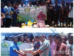Yayasan Tunas Timur Memberikan Santunan Korban Kebakaran di Situs Parona Adat Wainyapu