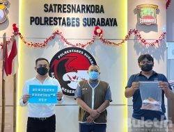 Apes.!! Seorang Pengedar Sabu Ditangkap Polisi Saat Akan Transaksi di Taman Apsari Surabaya