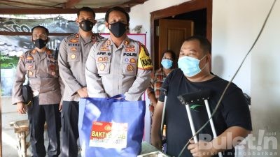 Senyum Bahagia Penyandang Difabel saat Bertemu Kapolres Mojokerto