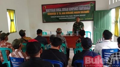 Koramil 0825/05 Kalibaru Gelar Komsos Dengan Komponen Masyarakat
