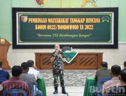 Kodim 0822 Bondowoso Gelar Pembinaan Tanggap Bencana Bagi Masyarakat