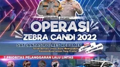 Gelar Operasi Zebra Candi Polres Kebumen Menekan Angka Kecelakaan