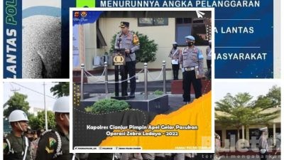 Apel Gelar Pasukan (Ops) Zebra Lodaya Tahun 2022 di Pimpin Kapolres Cianjur