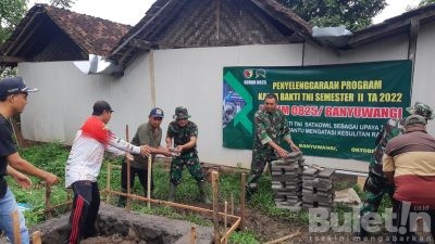 Kodim 0825 Laksanakan Karya Bakti TNI Sebagai Upaya Untuk Mengatasi Kesulitan Rakyat