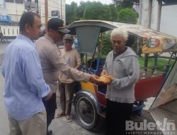 Sat Reskrim Polresta Deli Serdang Bagikan Bansos Kepada Masyarakat Terdampak Kenaikan BBM