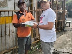 Satreskoba Polresta Deli Serdang Bagi Sembako Ringankan Beban Masyarakat Terdampak BBM