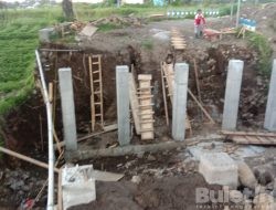 Pembangunan Jembatan Penghubung Antar Desa Padang dengan Desa Cantok Banyuwangi Mulai Dikerjakan