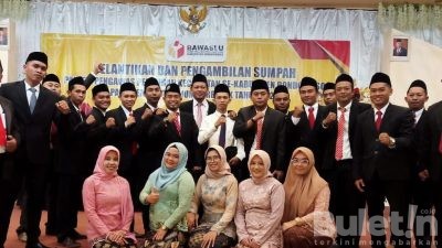 Bawaslu Resmi Lantik 69 Panwascam, Kapolres Bondowoso Minta Jangan Ragu-ragu  Bertindak Jika Ada Pelanggaran