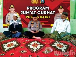 Kapolres Dairi gelar Jumat Curhat Guna Menyampaikan Pesan-Pesan Kamtibmas
